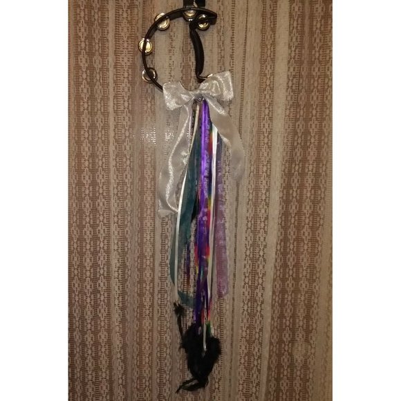 Stevie Nicks Inspired Moon Tambourine with Beads - Picture 5 of 16